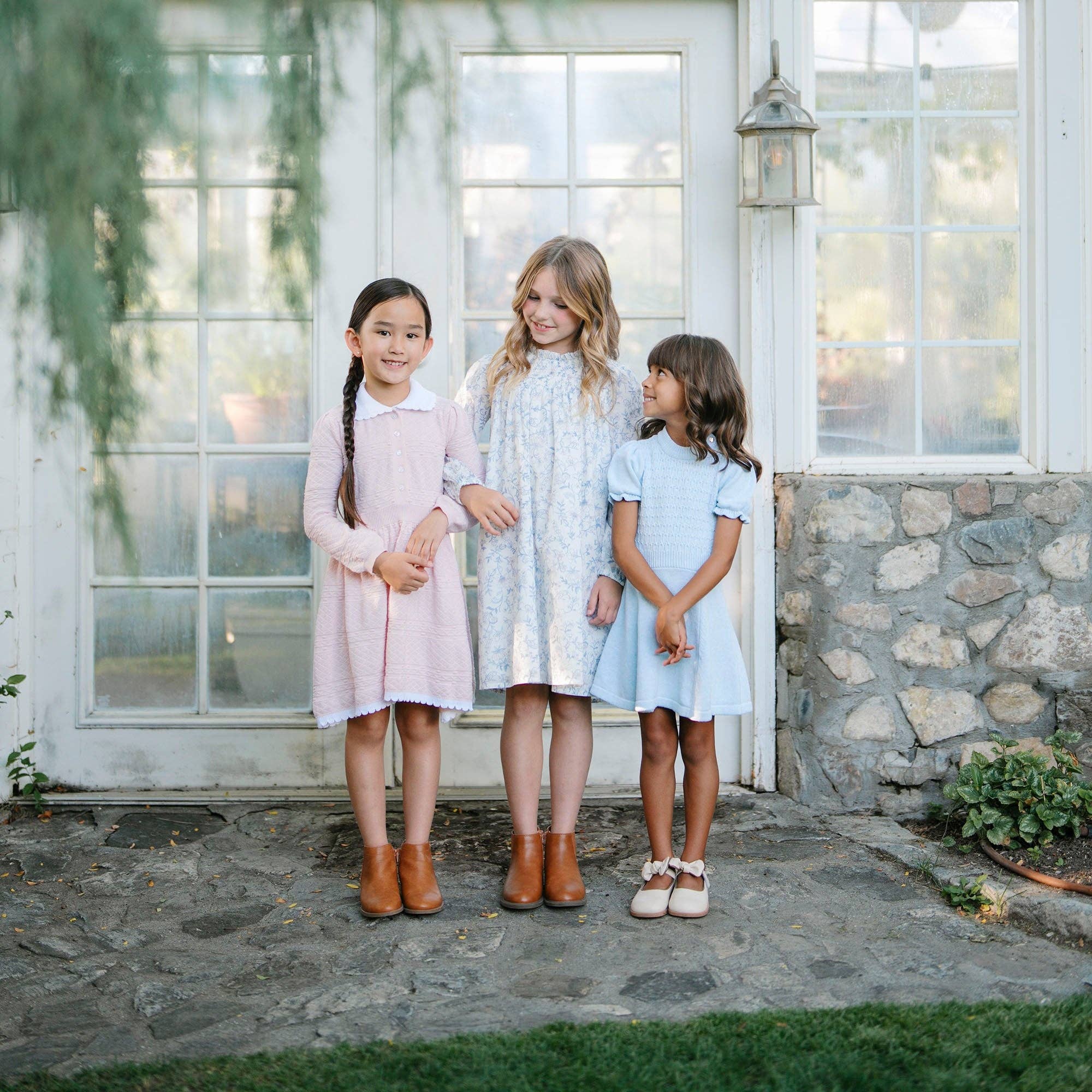 Image of Organic Puff Sleeve Sweater Dress